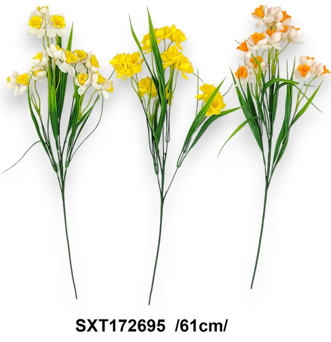 Narcisă artificială din cauciuc fibros, 61 cm