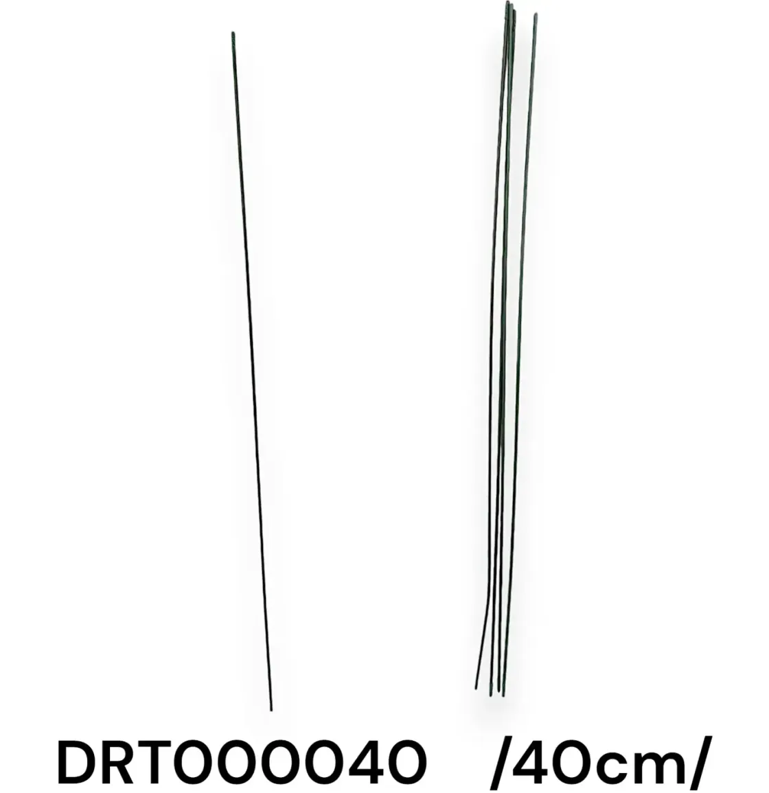 Sârmă verde pentru aranjamente florale, 40 cm