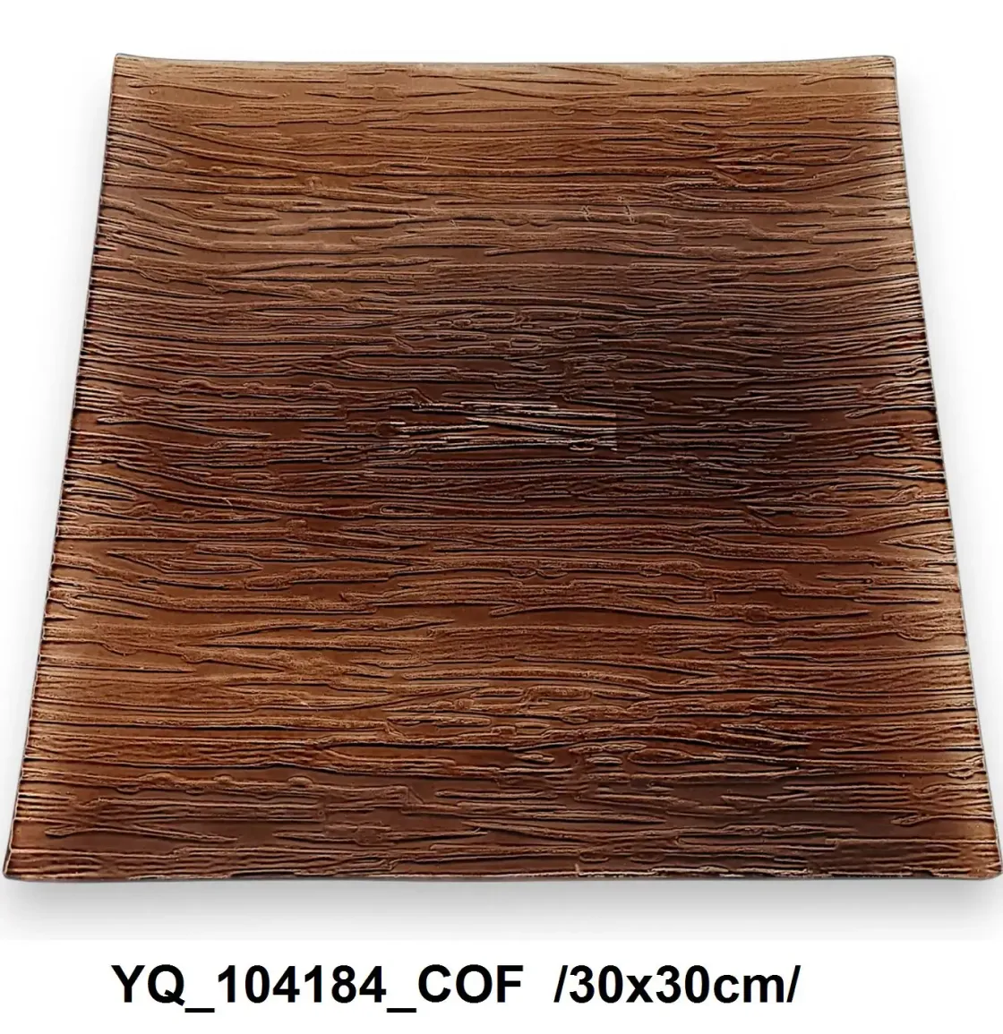 Placă decorativă din sticlă, coffee, 30x30 cm