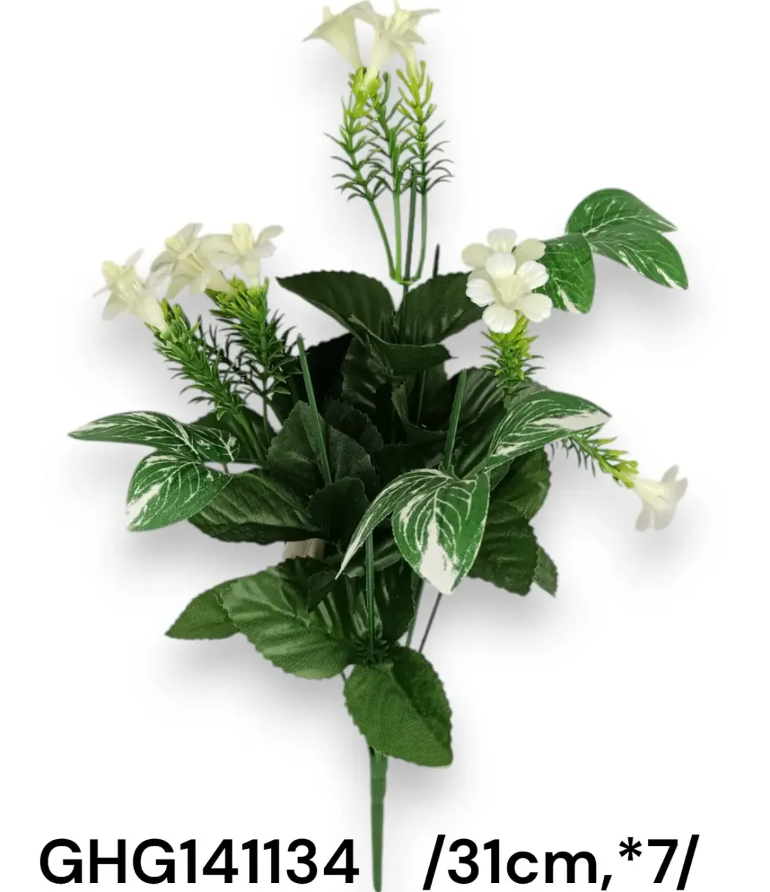 Bază buchet cu flori artificiale verzi 31 cm
