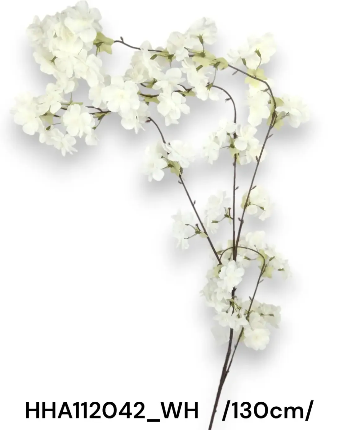Ramură mare de piersic alb, 130 cm